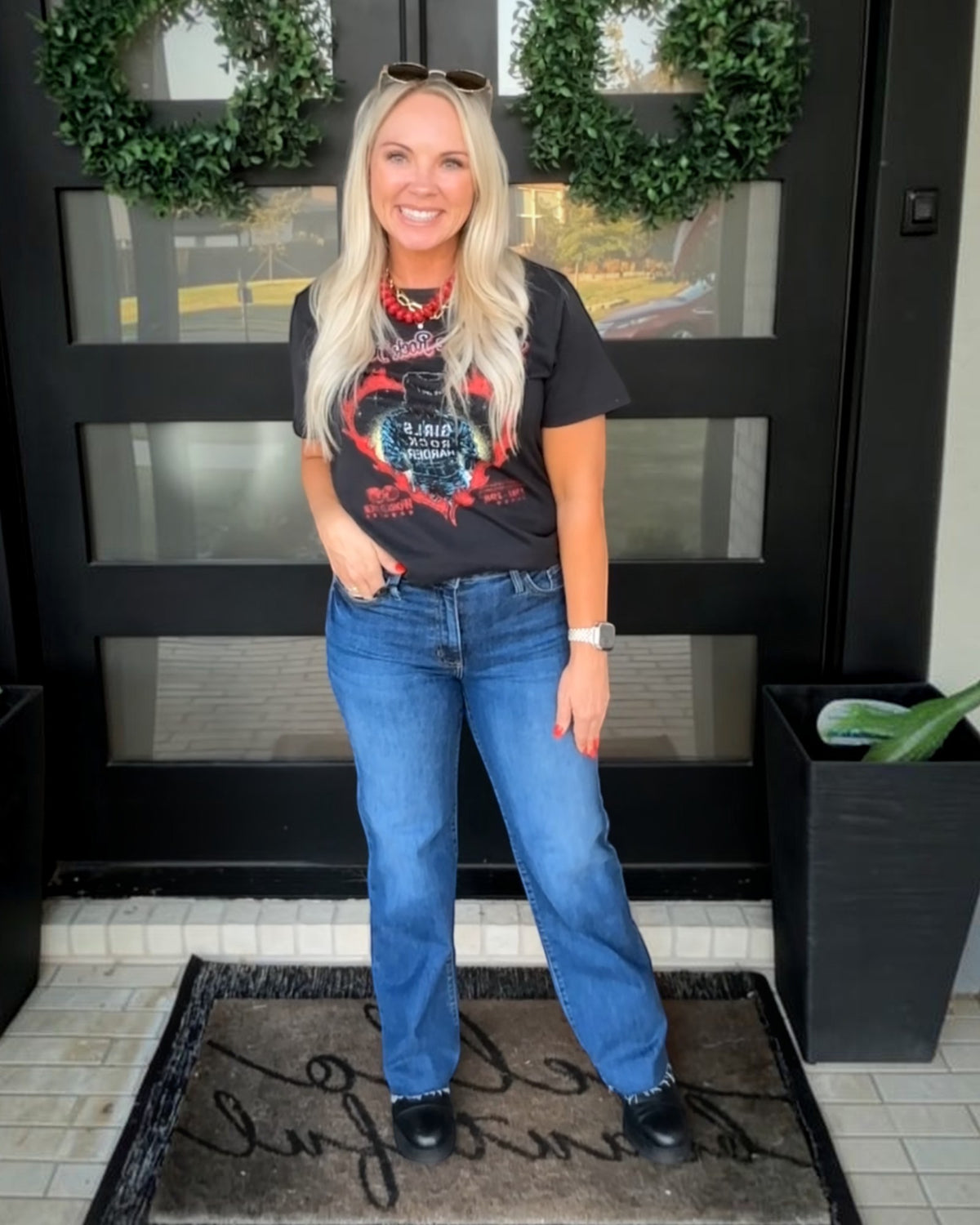Make the Cut High Rise Straight Leg Jeans