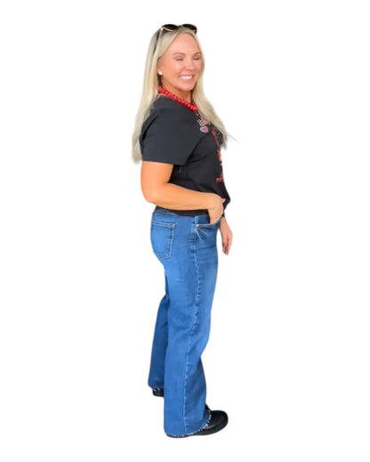 Make the Cut High Rise Straight Leg Jeans