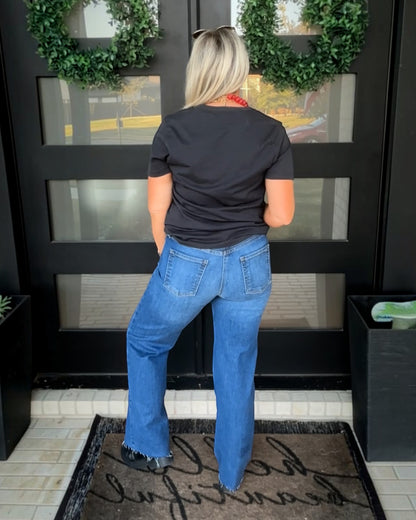 Make the Cut High Rise Straight Leg Jeans