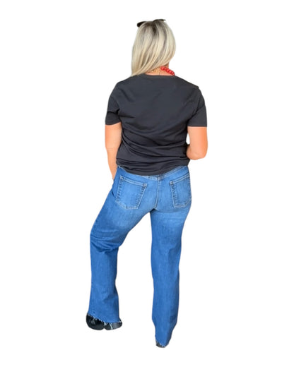 Make the Cut High Rise Straight Leg Jeans