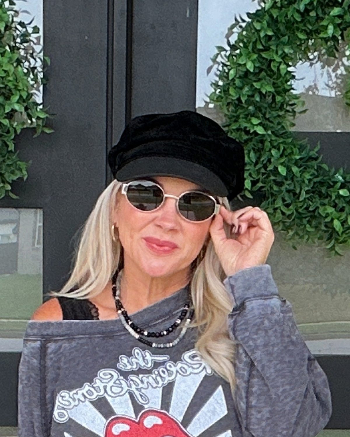 Roxie Velvet Cap