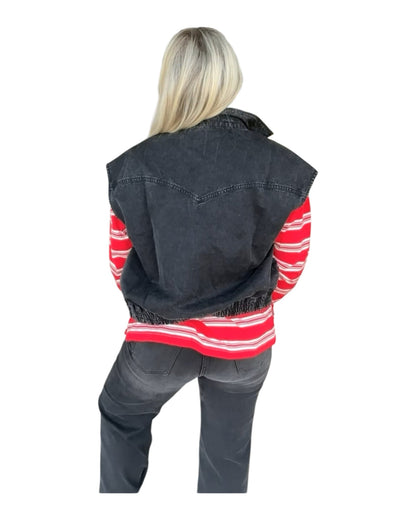 Layering Era Denim Vest