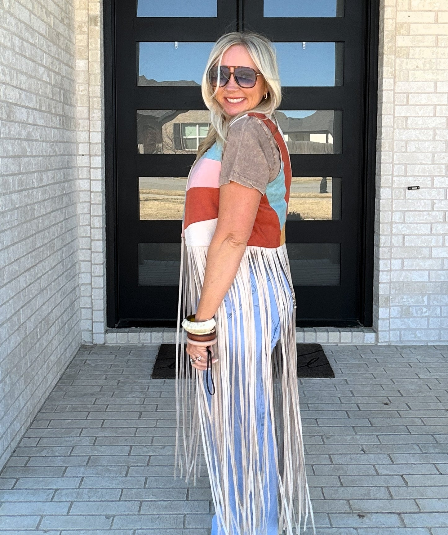 Desert Horizon Fringe Vest