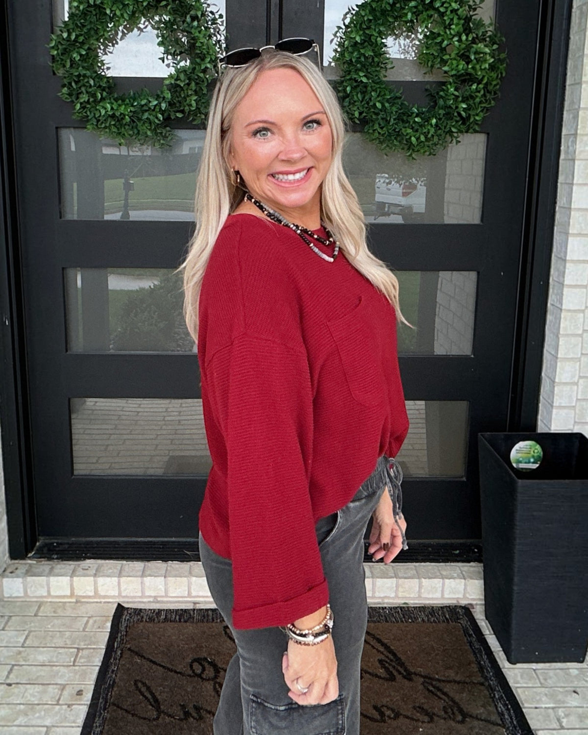 Morgan Lightweight Sweater - Burgundy