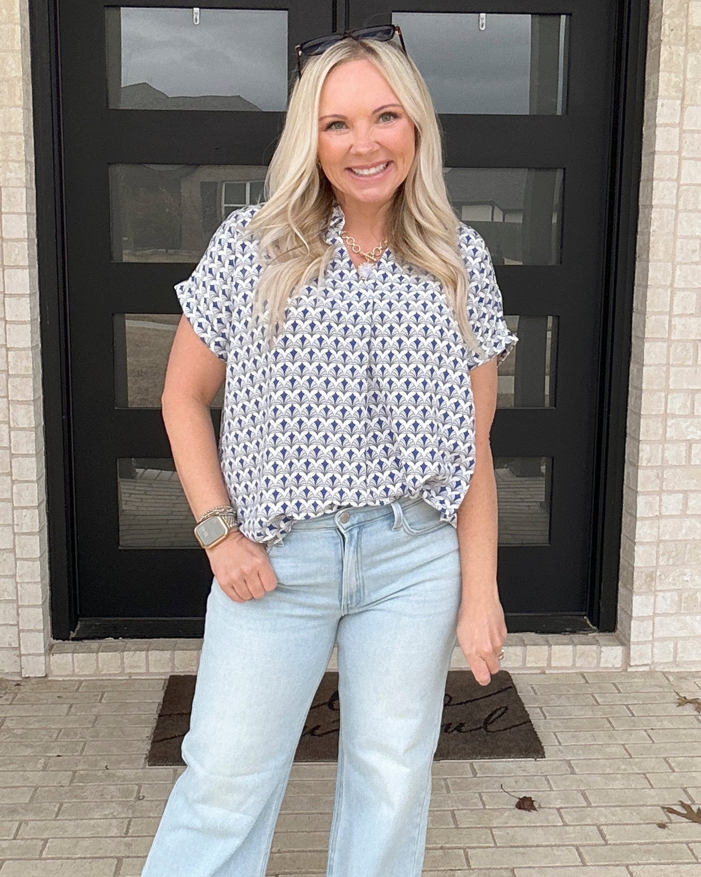 Portside Print Blouse