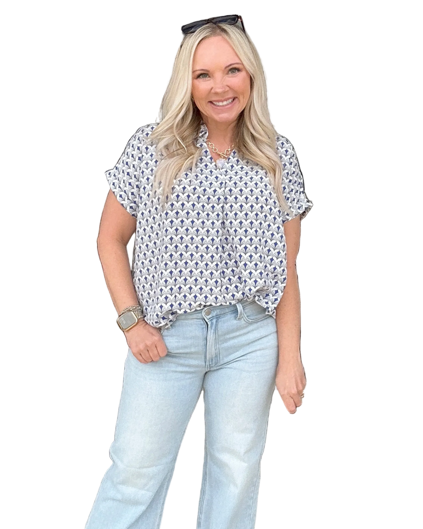 Portside Print Blouse