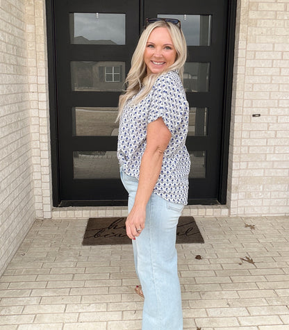 Portside Print Blouse