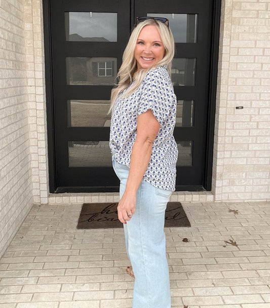 Portside Print Blouse