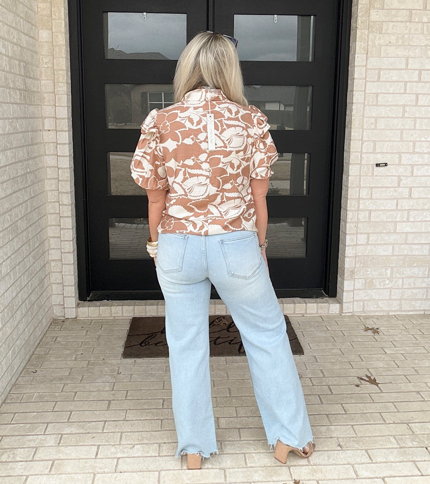 Seaside Bloom Button Blouse