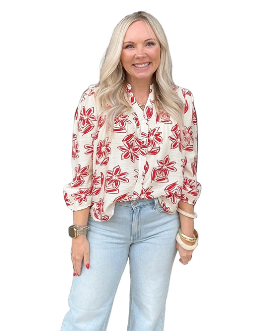 Poppy Bloom Blouse