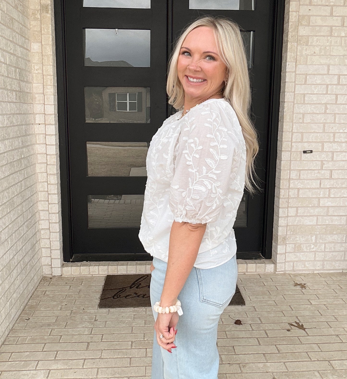 Seaside Embroidered Blouse