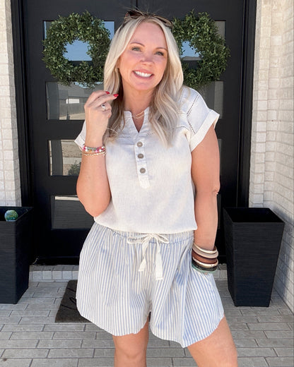 Petal Path Henley Top