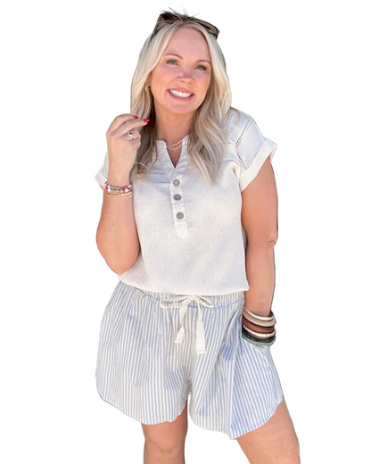 Petal Path Henley Top
