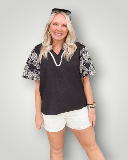 Contrast Bloom Top