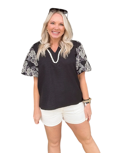 Contrast Bloom Top