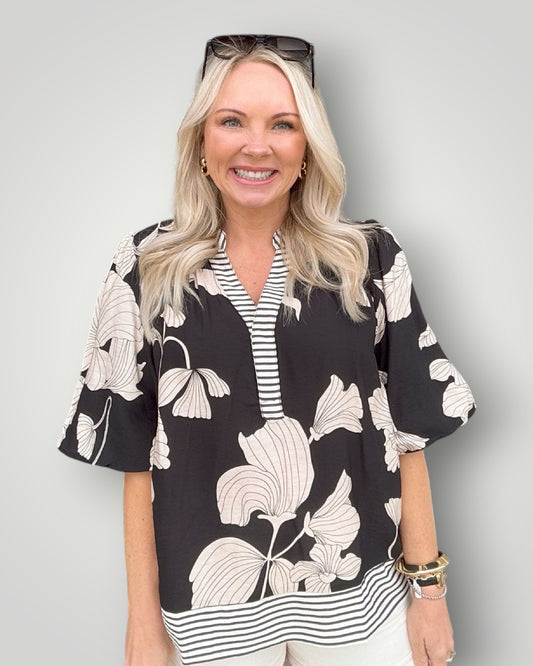 Modern Bloom Blouse