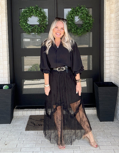 Midnight Lace Skirt