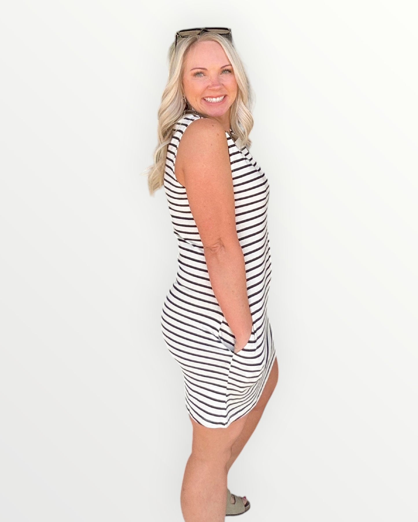 Everyday Stripe Tank Dress