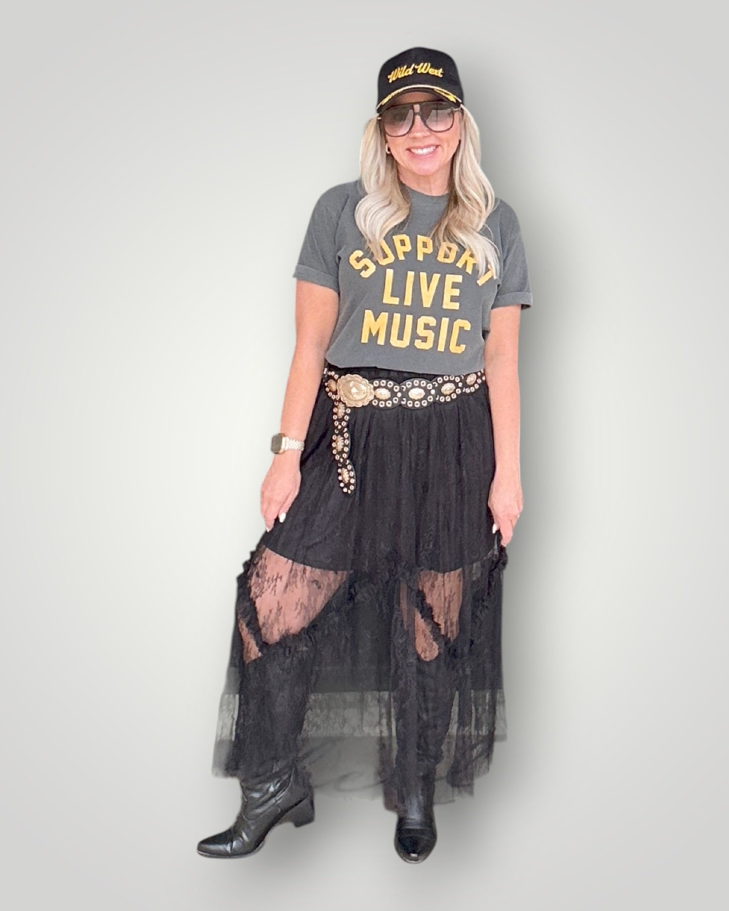 Support Live Music Graphic Tee
