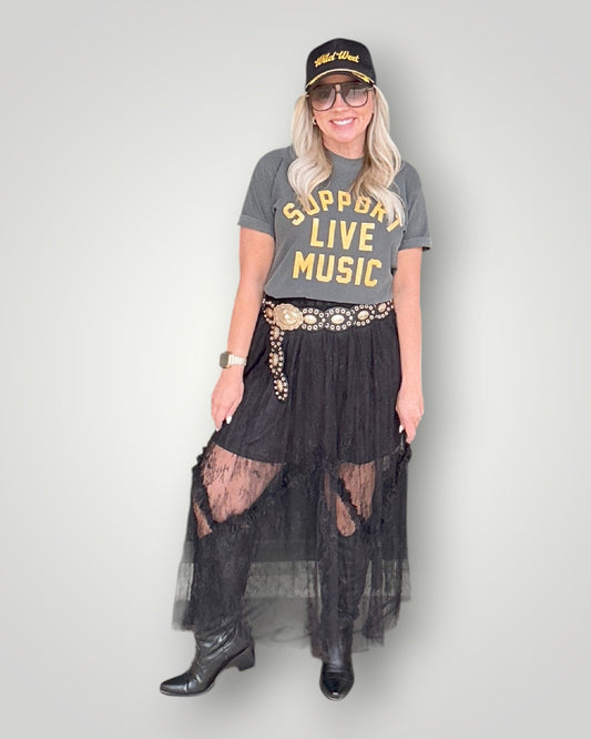 Support Live Music Graphic Tee