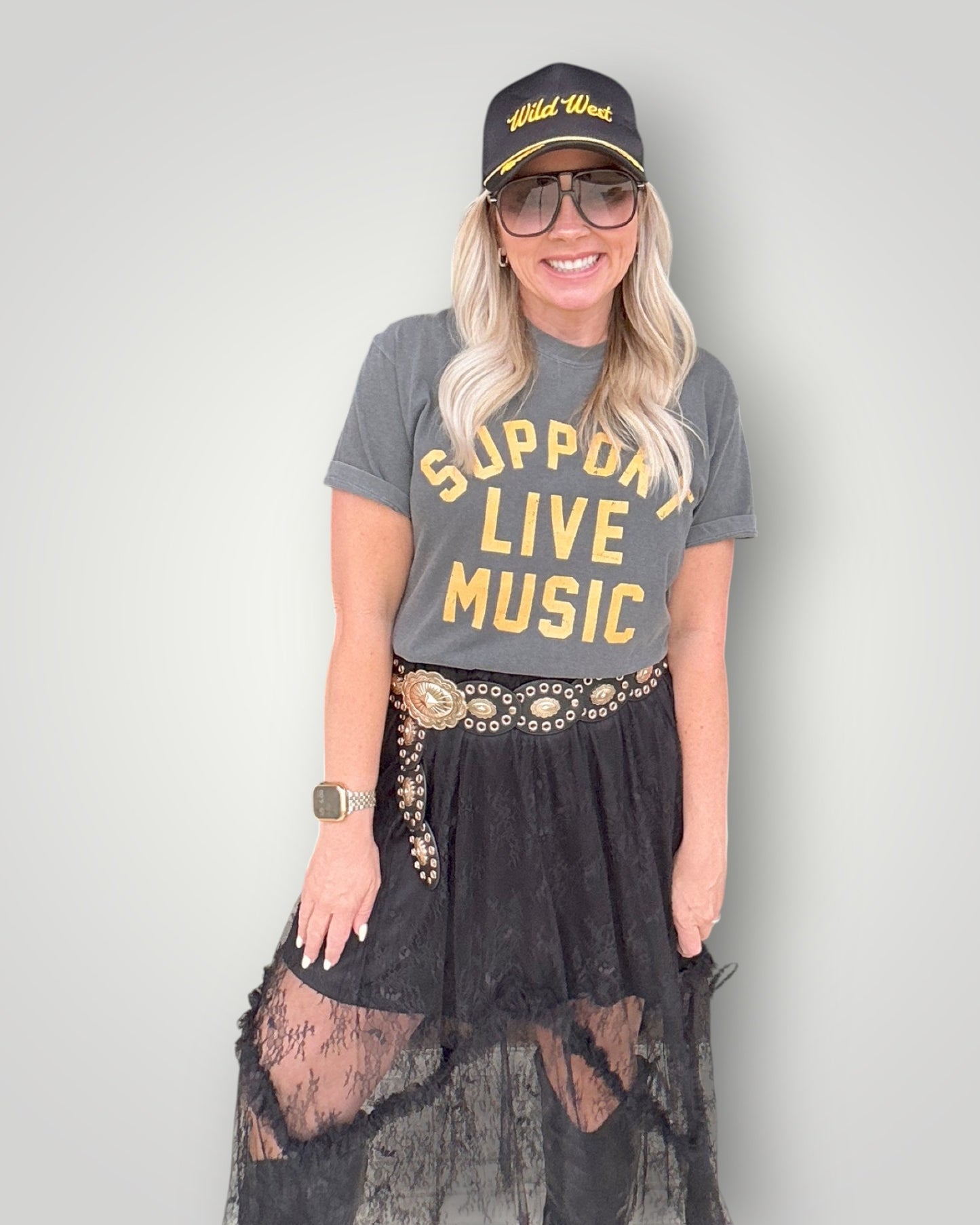 Support Live Music Graphic Tee