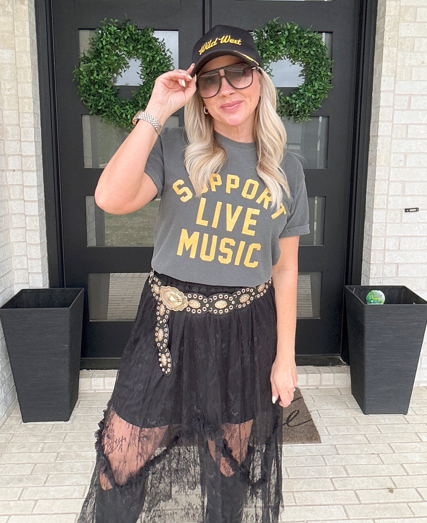 Support Live Music Graphic Tee