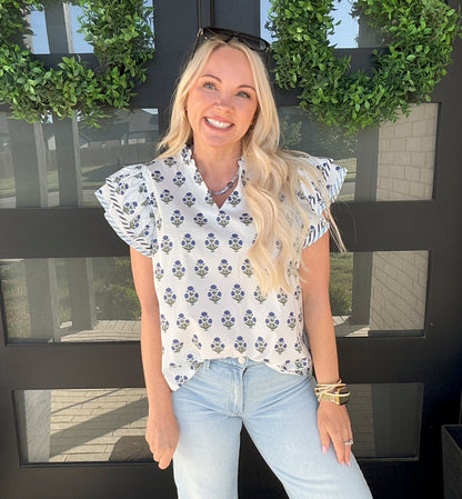 Meadow Ruffle Blouse