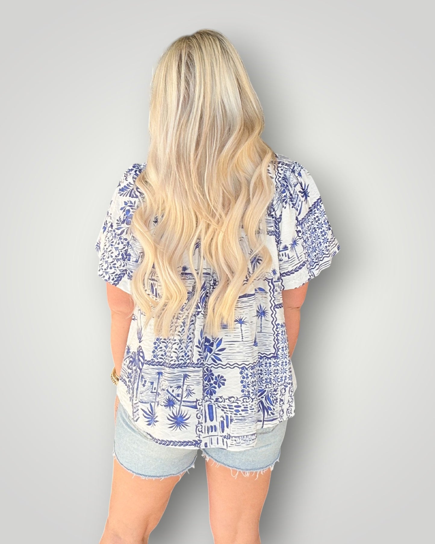 Harbor Print Button Down