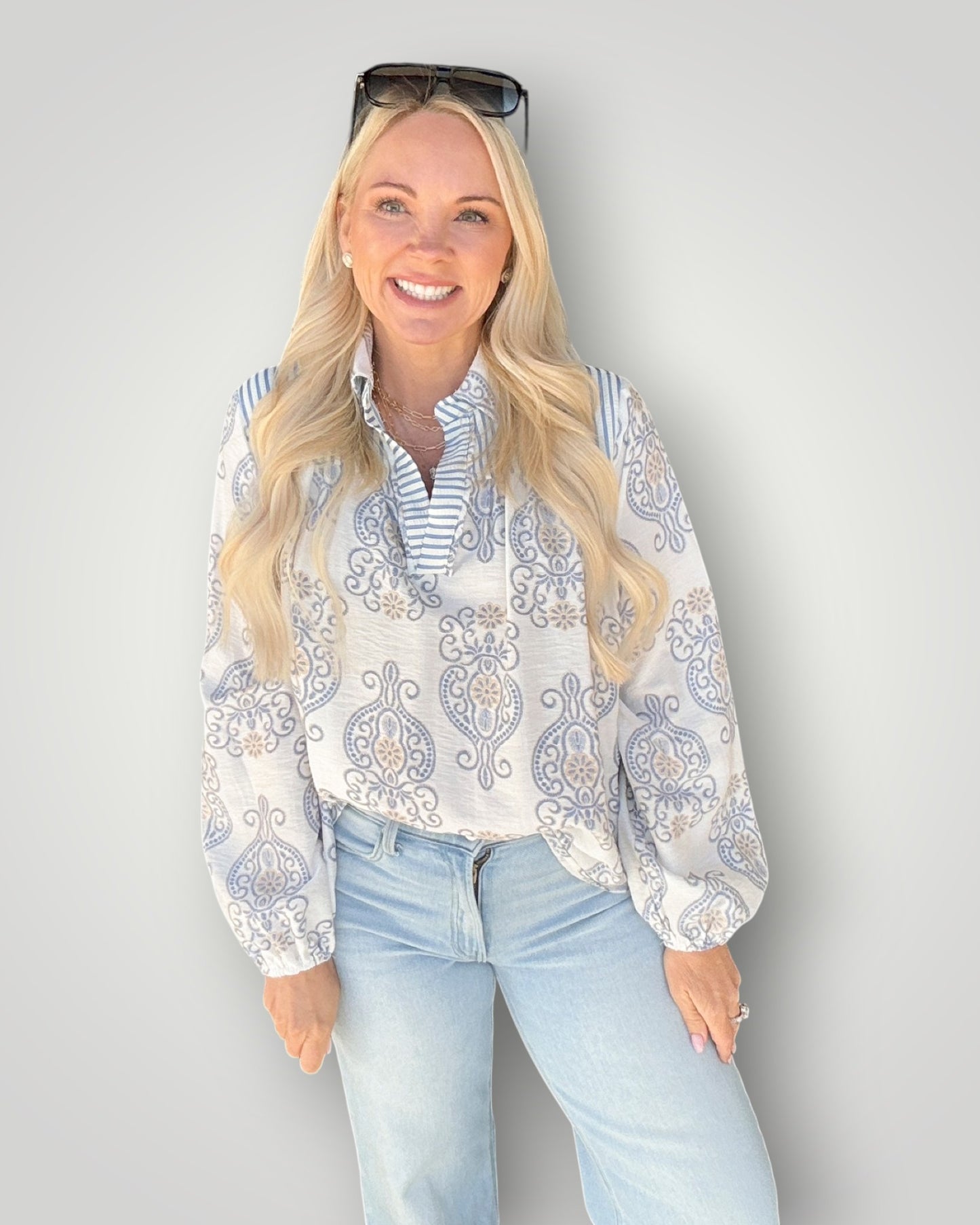 Bluebell Coast Paisley Blouse