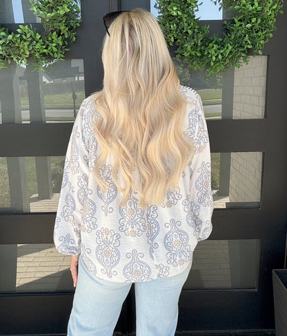 Bluebell Coast Paisley Blouse