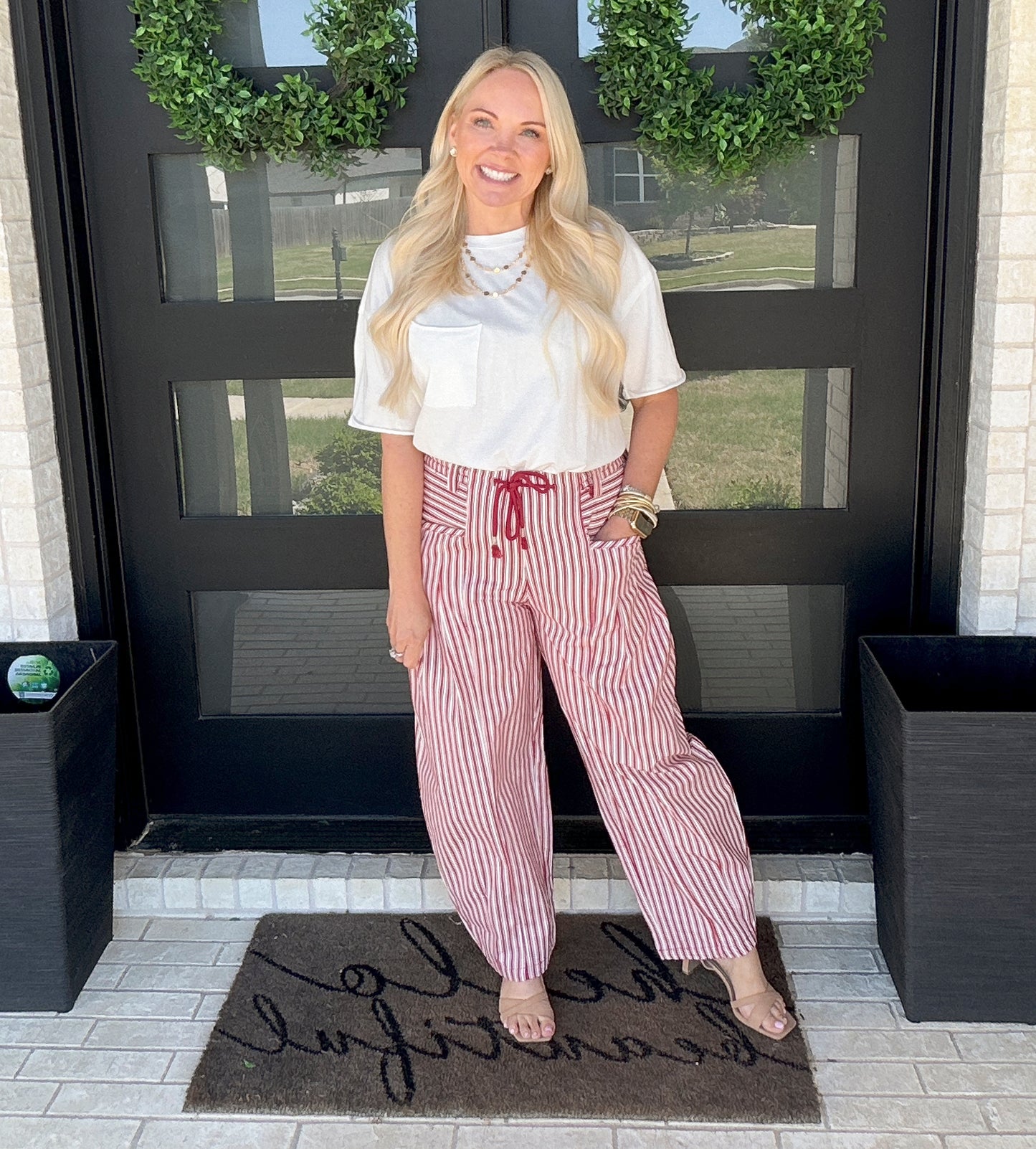 Red, White & Barrel Jean