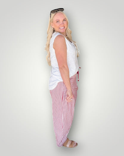 The Everyday Henley Tank - White