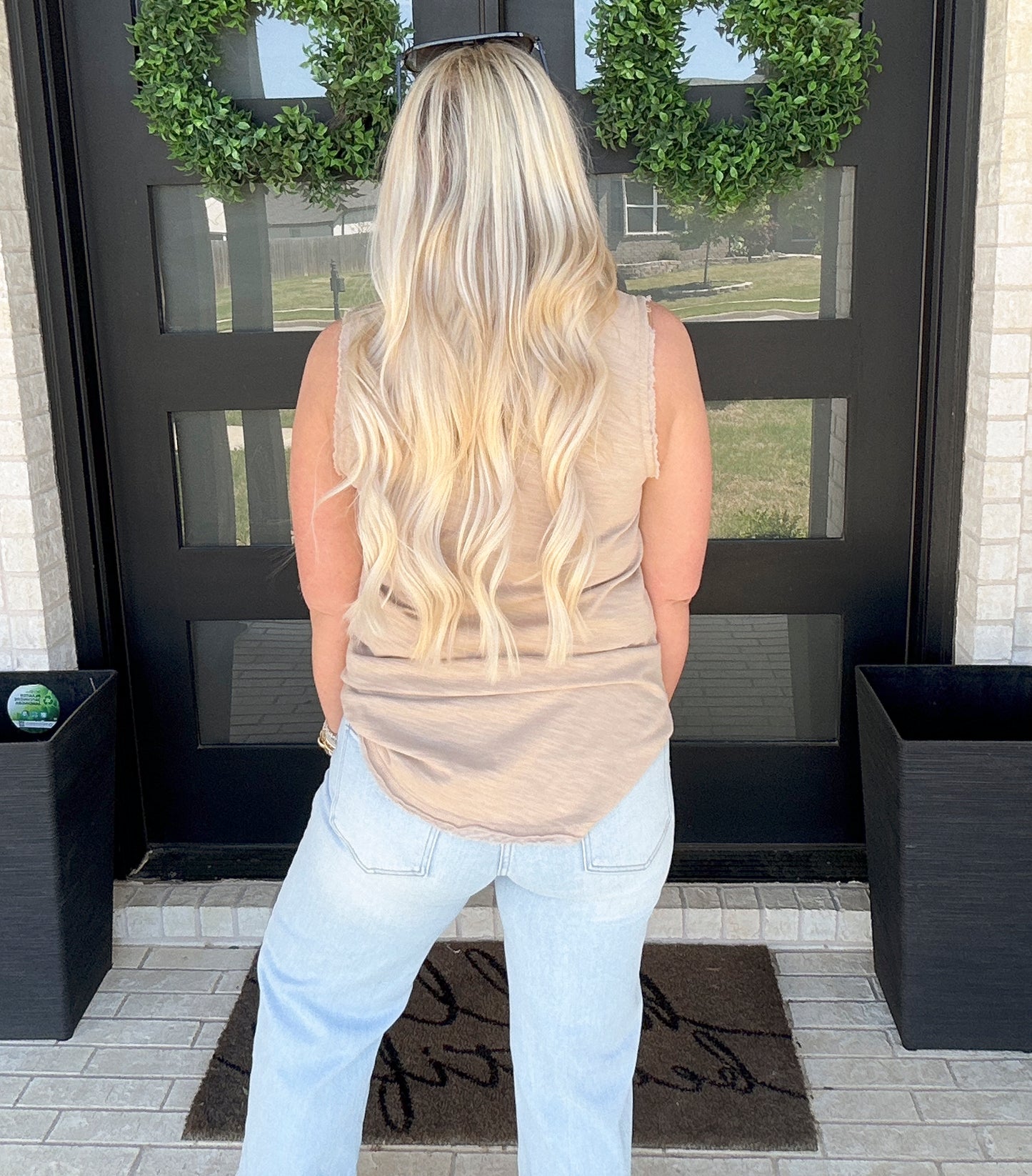 The Everyday Henley Tank - Taupe