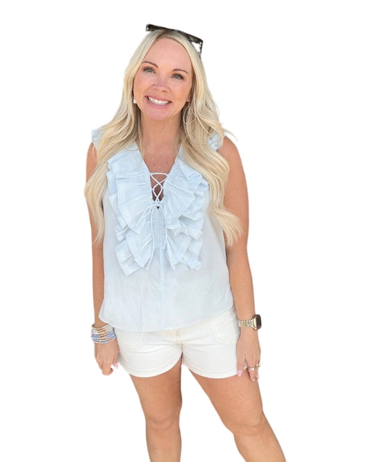 Drift Away Ruffle Tank