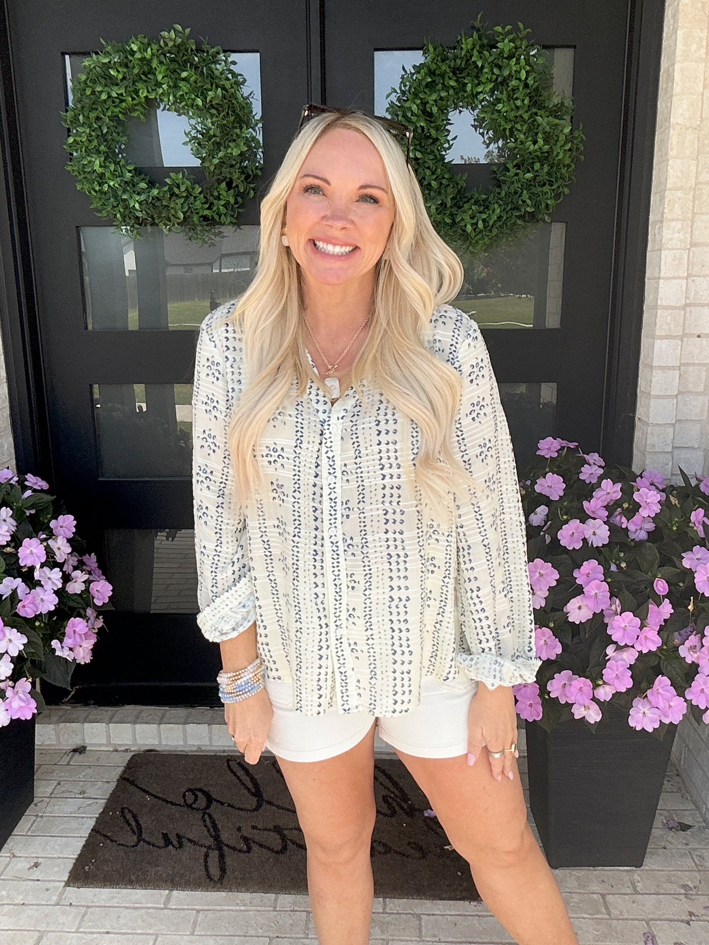 Cape Cod Floral Top