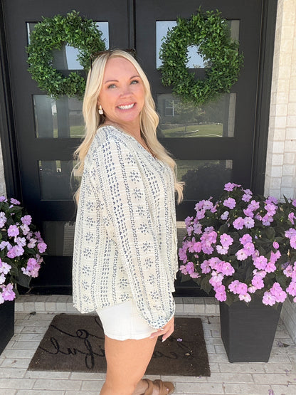Cape Cod Floral Top