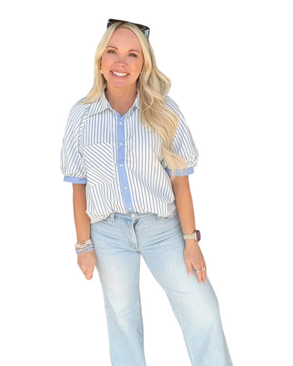 Nantucket Stripe Button Down