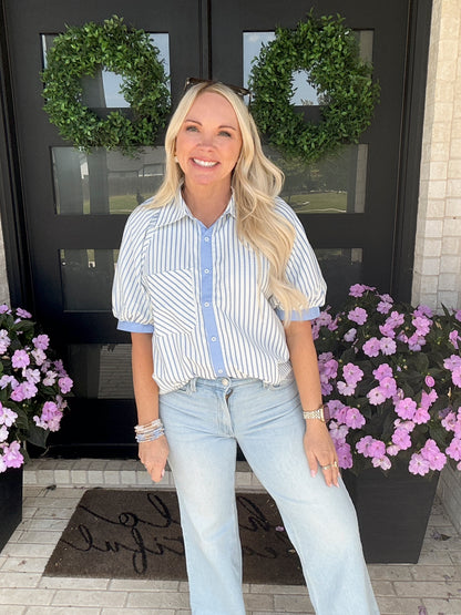 Nantucket Stripe Button Down