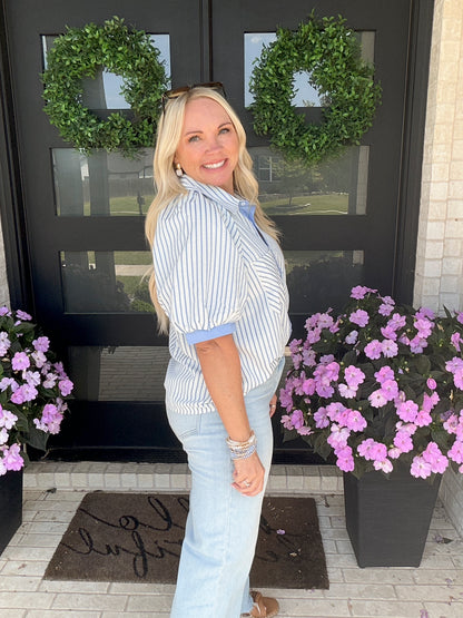 Nantucket Stripe Button Down