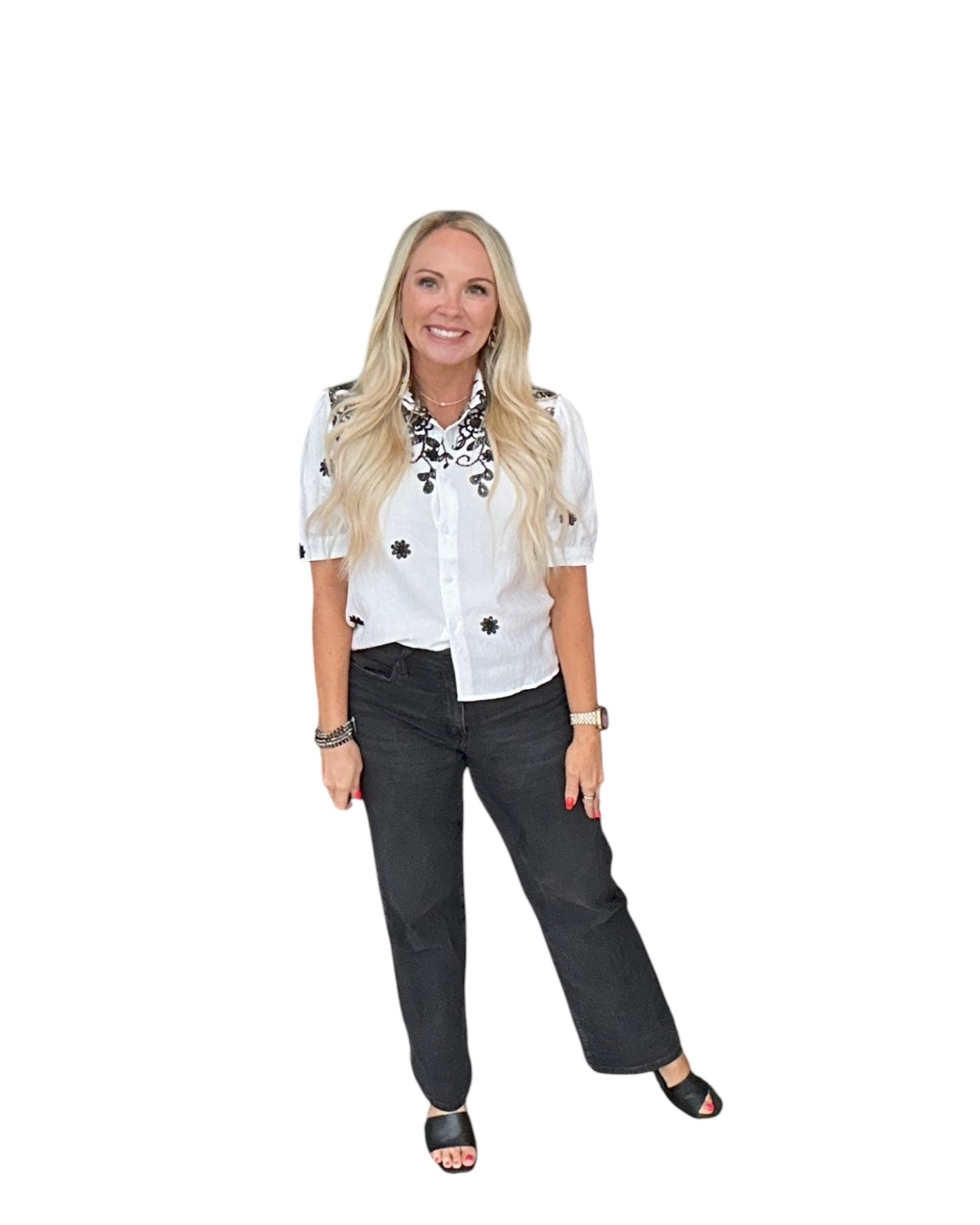 Floral Noir Blouse