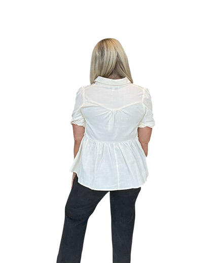 Sky Breeze Peplum Top