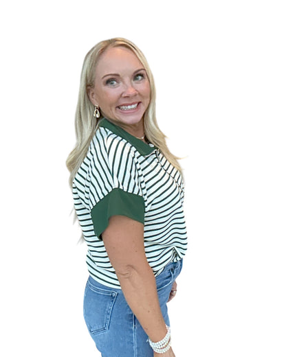 Rugby Stripe Pullover
