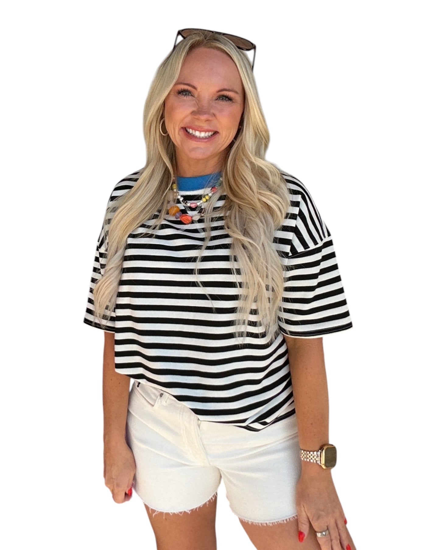 Color Pop Stripe Tee