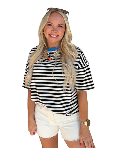 Color Pop Stripe Tee