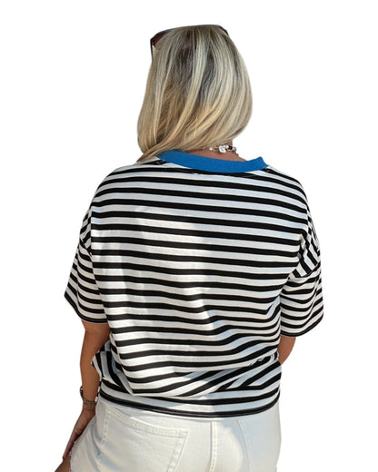 Color Pop Stripe Tee