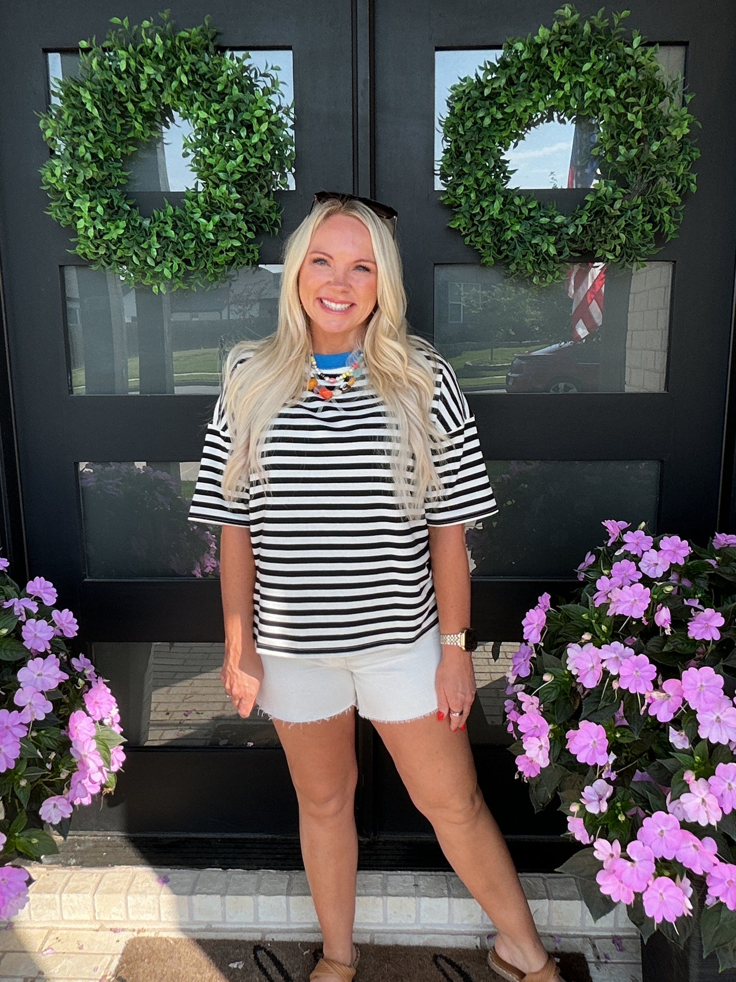 Color Pop Stripe Tee