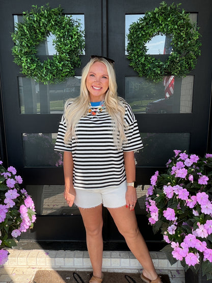 Color Pop Stripe Tee