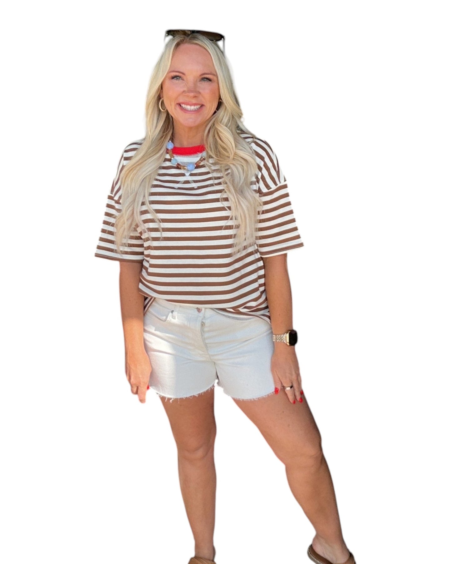 Color Pop Stripe Tee