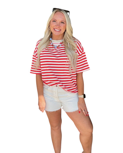 Color Pop Stripe Tee