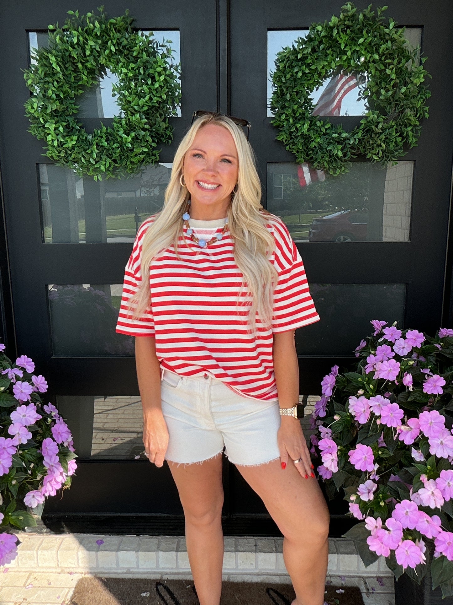 Color Pop Stripe Tee